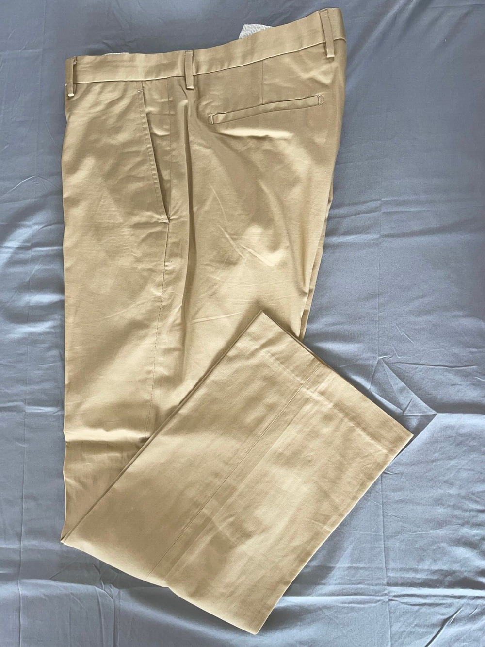Banana Republic Flat Front 'Straight Dress Chino' Pants. Golden Beige, 38X32 EUC